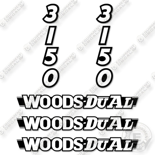 Fits Woods Dual 3150 Decal Kit Loader