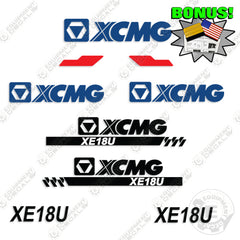 Fits XCMG XE18U Decal Kit Excavator