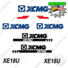 Image of Fits XCMG XE18U Decal Kit Excavator