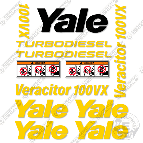 Fits Yale GDP100VXNTGE096 Decal Kit Forklift