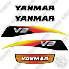 Fits Yanmar V3 6 Decal Kit Wheel Loader
