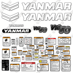 Fits Yanmar Vio 50-6B Decal Kit Mini Excavator