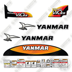 Yanmar ViO55-5b Decal Kit Excavator- Aftermarket Kit