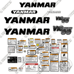 Fits Yanmar Vio 55-6 Decal Kit Mini Excavator