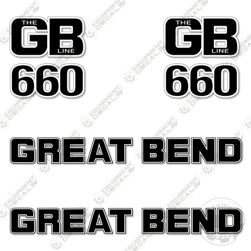 Fits Great Bend 660 Decal Kit Loader Arms
