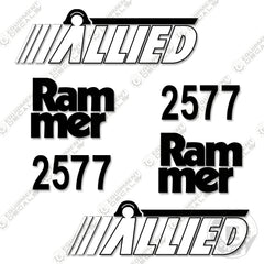 Fits Allied RAMMER 2577 Decal Kit Hydraulic Hammer