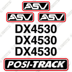 Fits ASV DX4530 Decal Kit Trail Groomer