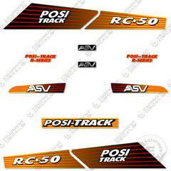 Fits ASV RC-50 Decal Kit Skid Steer