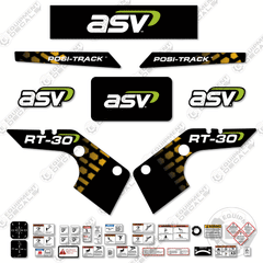 Fits ASV RT-30 Skid Steer Decal Kit