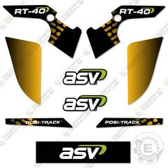 Fits ASV RT-40 Decal Kit Skid Steer