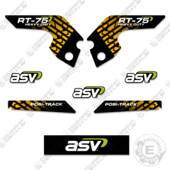 Fits ASV RT-75HD Decal Kit Skid Steer