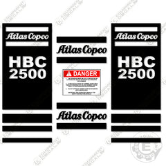 Fits Atlas Copco HBC2500 Decal Kit Hammer