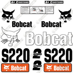 Fits Bobcat S220 Skid Steer Decal Kit