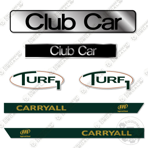Fits Club Car Carryall Turf1 Decal Kit Golf Cart