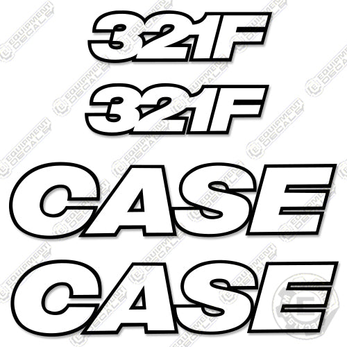 Fits Case 321F Decal Kit Wheel Loader - 3M Reflective!