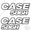 Image of Fits Case 586H Decal Kit Forklift - 3M Reflective!