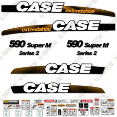 Fits Case 590 Super M Decal Kit Series 2 BackHoe Loader