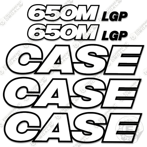Fits Case 650M LGP Decal Kit Dozer - 3M REFLECTIVE!