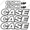 Image of Fits Case 650M LGP Decal Kit Dozer - 3M REFLECTIVE!