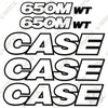 Image of Fits Case 650M WT Decal Kit Dozer - 3M REFLECTIVE Vinyl!