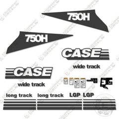 Fits Case 750H Decal kit Dozer