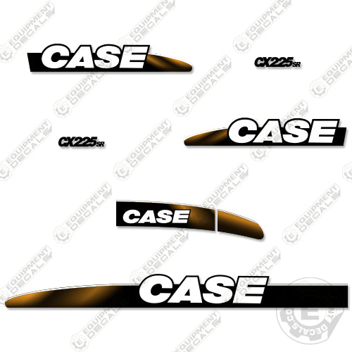 Fits Case CX225SR Decal Kit Excavator