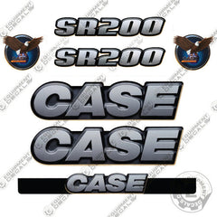 Fits Case SR-200 Skid Steer Loader Equipment Decals SR 200