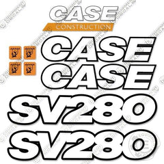 Fits Case SV280 Decal Kit Skid Steer - 3M REFLECTIVE Vinyl!