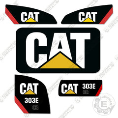 Fits Caterpillar 303 E CR Mini Excavator Decals