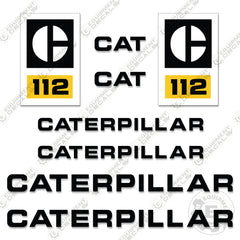 Fits Caterpillar 112 Decal Kit Motor Grader - Scraper