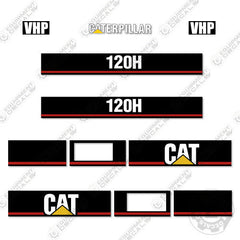 Fits Caterpillar 120H Decal Kit Motor Grader - Scraper