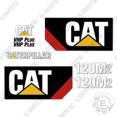 Fits Caterpillar 120M2 Motor Grader Decal Kit - Scraper