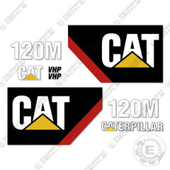 Fits Caterpillar 120M Motor Grader Decal Kit - Scraper