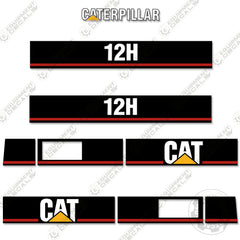 Fits Caterpillar 12H Decal Kit Motor Grader - Scraper