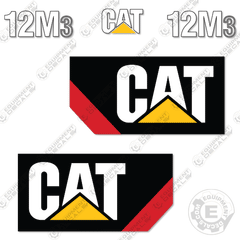 Fits Caterpillar 12M3 Decal Kit Motor Grader - Scraper