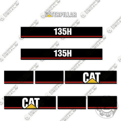 Fits Caterpillar 135H Decal Kit Motor Grader Scraper