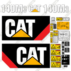 Fits Caterpillar 140M3 Decal Kit Motor Grader - Scraper