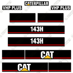 Fits Caterpillar 143H Decal Kit Motor Grader Scraper