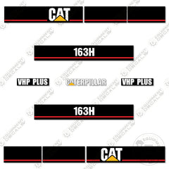 Fits Caterpillar 163H Decal Kit (VHP PLUS) Motor Grader Scraper