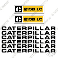 Fits Caterpillar 215B LC Decal Kit Excavator