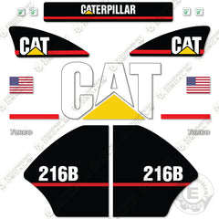 Fits Caterpillar 216 B Skid Steer Decal Kit