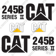 Fits Caterpillar 245B Decal Kit Excavator