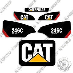 Fits Caterpillar 246C 2-Speed Decal Kit Equipment Decals Skid Steer