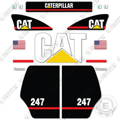 Fits Caterpillar 247 Skid Steer Decal Kit