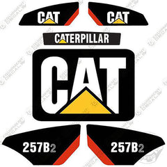 Fits Caterpillar 257B-2 Decal Kit Skid Steer Equipment Decals