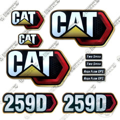 Fits Caterpillar 259D Decal Kit Skid Steer (Custom Kit)