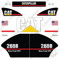 Fits Caterpillar 268B Decal Kit (High Flow XPS) Skid Steer