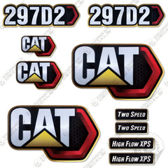 Fits Caterpillar 297D2 Decal Kit Skid Steer (Custom)