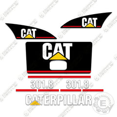 Fits Caterpillar 301.8 Mini Excavator Decal Kit