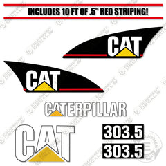 Fits Caterpillar 303.5 Decal Kit Mini Excavator